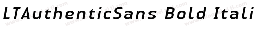 LTAuthenticSans Bold Italic005000字体转换